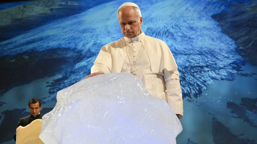 Pope mocked for ‘blessing blocks of ice’ in climate stunt