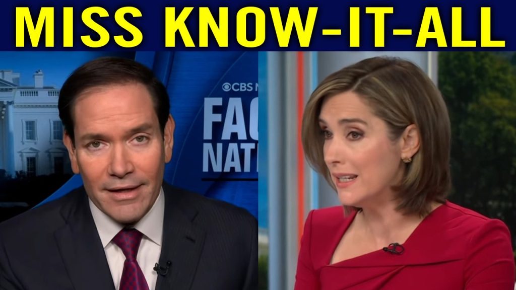 CBS Host CALLED OUT after LYING to Secretary Marco Rubio
