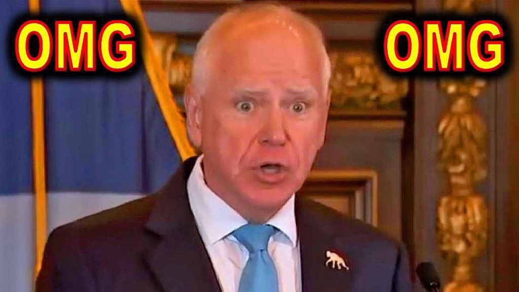 Tim Walz Makes a FOOL of Himself Yesterday at Presser Over POTUS…..