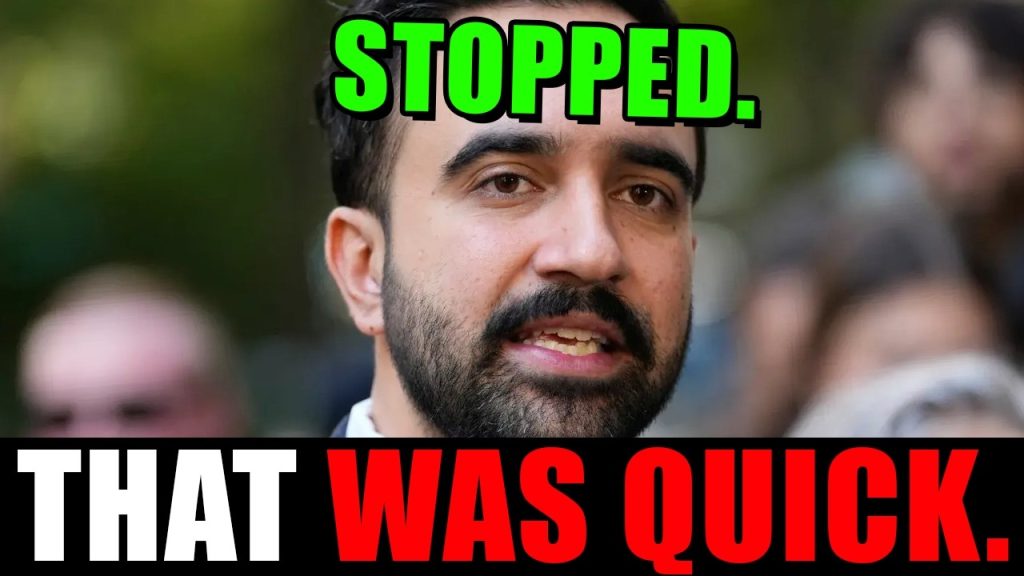 Zohran Mamdani has been STOPPED.